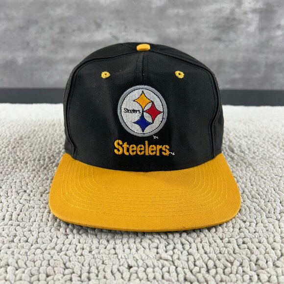 Vintage Pittsburgh Steelers Snapback Hat OSFA Two Tone Embroidered Logo 7 - Picture 1 of 7